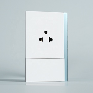 Kính cường lực và chống cháy PC mỏng Bảng điều chỉnh chúng tôi tiêu chuẩn 1 Gang 1 cách chuyển đổi ánh sáng và Thái Lan cắm điện điện tường ổ cắm - Product Image 1