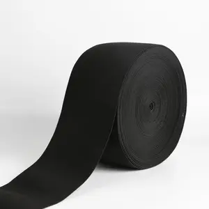1/1/1/1.5 /2 /2.5 /3 /4/5/6 inç geniş siyah elastik örme bant