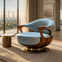 Fauteuil individuel moderne de loisirs, design minimaliste italien en noyer noir, chaise Ingot de luxe léger, réglable pour salons