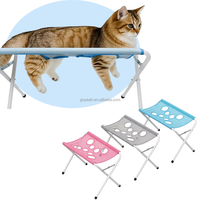 Hamac de toilettage pour animaux de compagnie, pliable, suspendu, pour chien et chat, avec support en métal
