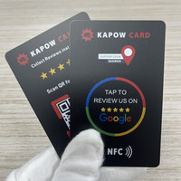 Carte NFC personnalisée pour avis et suivi sur les réseaux sociaux, NTAG215, carte à tapoter, cadeau promotionnel, publicité, vente en gros pour entreprises
