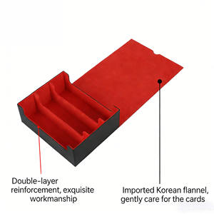 Boîte de rangement pour cartes en cuir PU de qualité supérieure à 3 rangées pour plus de 1800 cartes, étui de grande capacité compatible avec YuGiOh, MTG, PTCG - Product Image 4