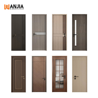 Portes intérieures modernes en gros de 8 pieds, portes en bois pour cuisine, conception ignifugée, porte en bois pour pièce