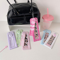 Vigreat 2025 nouveau billet holographique Kpop carte transparente personnalisé Pvc liant Foursquare grille Photo Photocard titulaire porte-clés pour sac