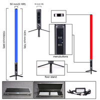 Tube LED Pixel Marslite Étanche à 360 Degrés IP65, sans Fil sur Batterie, Lumière de Club de Nuit DMX