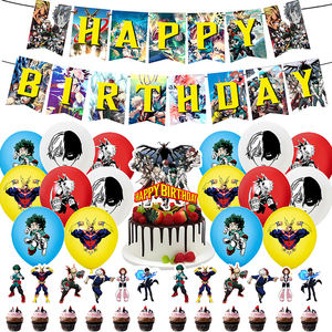<span class=keywords><strong>My</strong></span> <span class=keywords><strong>Hero</strong></span> <span class=keywords><strong>Academia</strong></span> Birthday Party Decoration Set Banner Latex Balloon Backdrop Cake Topper Party Supplies Baby Shower - Product Image 2