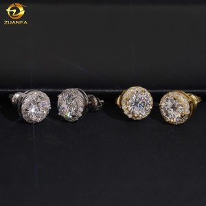 <span class=keywords><strong>Orecchini</strong></span> da uomo <span class=keywords><strong>in</strong></span> moissanite stile hip hop, con alone rotondo da 40-10,0 mm, testati, <span class=keywords><strong>in</strong></span> <span class=keywords><strong>argento</strong></span> massiccio 925, Iced Out - Disponibilità USA - Product Image 6