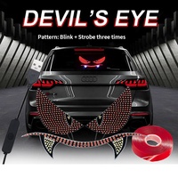 Nouvelles lumières LED pour jantes de voiture Thhowie Dynamic Matrix Panel Devil Eye, fonctionnant sur USB, en aluminium blanc, 12V, clignotantes, pour l'extérieur de la voiture