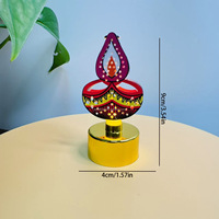 Décoration Diya Diwali, lumière de bougie LED, lumière nocturne pour le festival hindou Deepavali