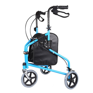 Four-wheeled <b>Rollator</b> <b>Walker</b> Foldable With Seat And Bag For Seniors Manual Operation Disc Brake CE Certified - Product Image 4