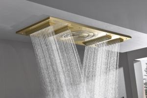 隠蔽設置サーモスタットシャワーLEDレインフォールセットLED5ウェイバスルームシャワーシステム簡単操作バスルーム蛇口シャワー - Product Image 3