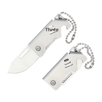 Couteau miniature Lock & Load, couteau pliant portable et tranchant, couteau d'extérieur porte-clés, couteau pliant pour ouvrir les colis