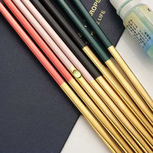 <span class=keywords><strong>Palillos</strong></span> <span class=keywords><strong>Coreanos</strong></span> de Acero Inoxidable 304 Antideslizantes con Logotipo Personalizado, <span class=keywords><strong>Palillos</strong></span> Japoneses <span class=keywords><strong>para</strong></span> Sushi - Product Image 4