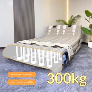 Matelas Gonflable Automatique pour Sol, Lit d'Appoint Simple ou Double avec Dossier, Idéal pour <span class=keywords><strong>Camping</strong></span> en Plein Air - Product Image 1