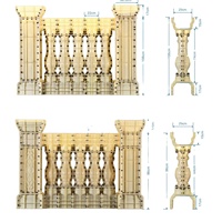 Moule d'injection plastique pour garde-corps d'escalier, produit ménager, meilleur prix usine, pour escaliers neufs