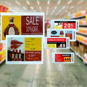 Pantalla de papel electrónico de 5.8 pulgadas para supermercado, etiqueta electrónica de precio de 4 colores, sistema ESL, etiqueta digital de precio con tinta electrónica para tienda electrónica - Product Image 1