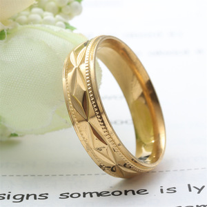 Fashion Women's Geometric Gold <b>Ring</b> Gift Jewelry with <b>Plain</b> Inlay 23031 - Product Image 3