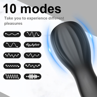 Réduit la sensibilité, prolonge l'endurance, 10 modes de vibration, stimulateur du gland, entraînement du pénis, vibrateur masculin pour hommes, vente en gros