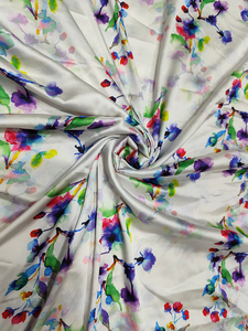 Tela Satén 100% Poliéster Estampada Multicolor, Suave y Brillante para Coser, Manualidades, Vestidos de Novia, Decoración, Material para Niñas - Product Image 6