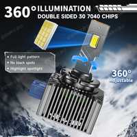 DK3 110W Ampoules de phares LED super lumineuses pour voitures Série D Phares LED D1S D2S D3S D4S D5S D8S 6000k Ampoules au xénon