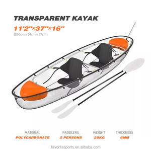Kayak de pêche portable préféré en polycarbonate, épaisseur 6 mm, Kayak Pesca pour le camping et l'exploration des lacs - Product Image 5