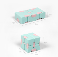 Vente en gros de cubes de casse-tête éducatifs en plastique Fidget Cubes pour enfants Jouets pour le développement du cerveau