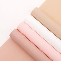 Kertas Pembungkus Buket Bunga Tahan Air Warna Solid Elegan untuk Pesta Ulang Tahun Pernikahan Kerajinan DIY
