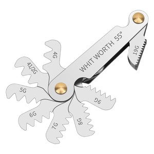 Casillas <b>Thread</b> Gauge Metric Imperial Us Gauge Screw Measuring <b>Tool</b> <b>Thread</b> Pitch Ruler 55 Degree Whitworth Standard Accuracy - Product Image 1