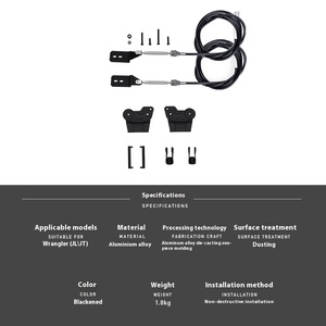 Separador de Ramas Metálico para Capó de Repuesto <span class=keywords><strong>Vipera</strong></span> Wrangler JL, Modelo Rainforest, 2018+, Nuevo con 1 Año de Garantía - Product Image 2