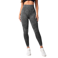 Set Bra dan Legging Olahraga Wanita Warna Pink Terang, Model Kontur, Pinggang Tinggi, Tanpa Jahitan, Cocok untuk Yoga, Dijual