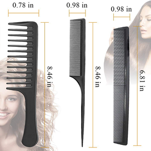 Personalizado pelo largo pelo mojado mango grande con los dientes y fácil de llevar peine de dientes anchos para cabello rizado - Product Image 3