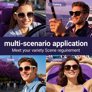 Gafas Inteligentes con Altavoz Bluetooth GY500 2025, Traducción por IA, Control de Música, Lentes con Protección UV, Auriculares Inteligentes de Moda para Conducir - Product Image 6