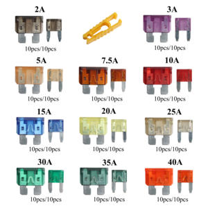 Kit de Fusíveis Automotivos Mini Micro ATO Padrão de 220 peças 2A-40A com Extrator para Motocicleta, Barco e Caminhão - Product Image 2
