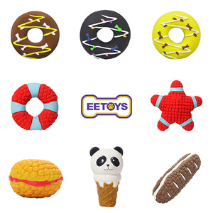 Eetoy Dessert Series Dog Toys Latex <b>Bite</b> Resistant Squeak Interactive For Pets - Product Image 5