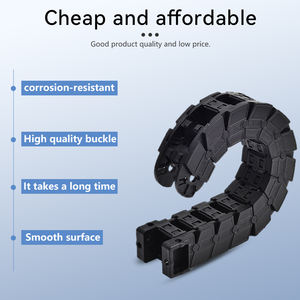 Corrente de Arraste de Cabos Reforçada em Nylon, Flexível, para Transporte de Cabos Plásticos em CNC - Product Image 2