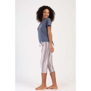 Combinaison de nuit ovale à manches courtes et col rond pour femmes - Product Image 2