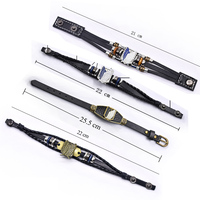 Gelang tanda liberty dari sayap titan serangan Anime yang dapat disesuaikan tenunan kulit PU berbagai desain untuk Anime Funs