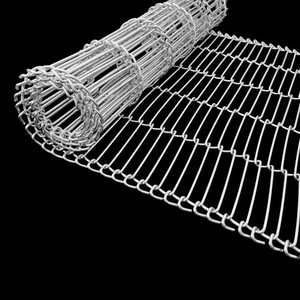Gıda Sınıfı Paslanmaz Çelik 304 Metal Konveyör Zinciri Tel Örgü Bant Bisküvi Fırını Unlu Mamüller Tavlama Fırını Tünel Soğutma İçin - Product Image 2