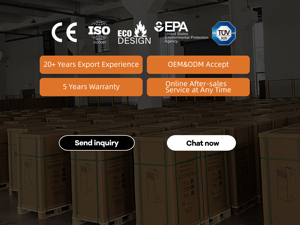 Poêle à granulés de <span class=keywords><strong>bois</strong></span> à combustion scellée silencieux et efficace, design fin, WiFi intégré, pour deux pièces, KM0802D - Product Image 6