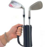 Support de clubs de golf portable à 6 emplacements en plastique moulé par injection sur mesure, support de rangement pour practice de golf, organisateur de voyage OEM