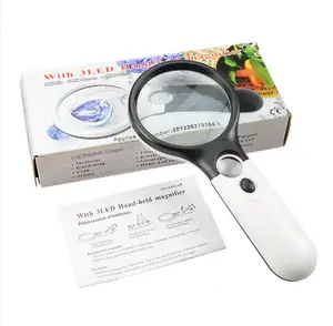 Handheld Magnifying Glass For Elderly Reading Children's Science And Education Handheld Magnifier ABS Frame