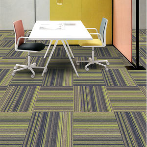 Azulejos de alfombra de oficina de piso de lujo de alta calidad Azulejos de alfombra comercial de fibra de vidrio de color liso moderno Azulejos de alfombra de 50x50 - Product Image 1