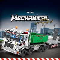 Ensemble de blocs de construction BLOCKMOC Power Engineering RC Crane Truck, jouet éducatif, échelle 1:72, plastique ABS, jouet DIY