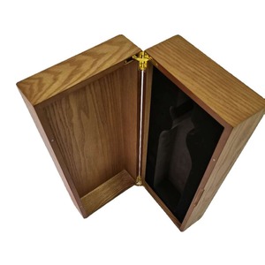Caja de vino rectangular de madera maciza con acabado lacado brillante tipo piano para almacenamiento de vino y whisky - Product Image 3