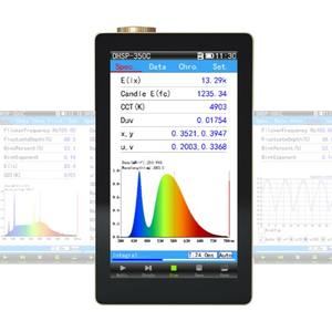 광 스펙트럼 분석기 CRI 비도 측정기 OHSP350C LED 조명용 경제적 휴대용 분광기 스펙트럼 분석기 - Product Image 1