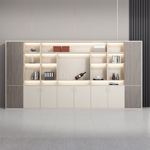 Grand meuble de maison et de bureau personnalisé classeur en bois vitrine bibliothèque pour salon chambre à coucher <span class=keywords><strong>cuisine</strong></span> étude panneau fait main - Product Image 1