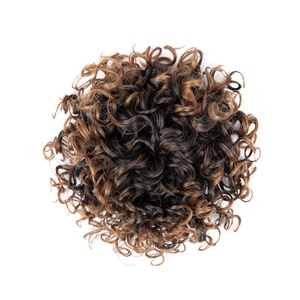 AliLeader Synthétique Doux Et Bouncy Curly Drawstring Messy Bun Fluffy Updo Hairpiece <span class=keywords><strong>pour</strong></span> <span class=keywords><strong>cheveux</strong></span> courts et fins - Product Image 3