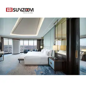 Manufacture King Size Bedroom Complete Hotels Bed Room Furniture Set Supplies Wholesale For Hotel Room Furniture