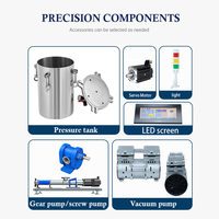 Distributeur automatique de colle thermofusible à station unique de 30 ml, machine industrielle multi-matériaux avec contrôle PLC