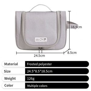 Hot Selling Portable Premium Waterproof Travel <b>Toiletry</b> Bag with a Hook for Men Women - Product Image 4